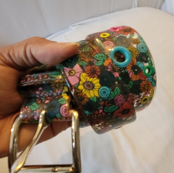 Floral Multicolor Belt - Picture 7 of 11